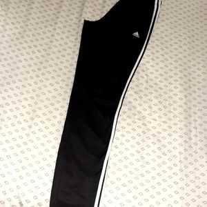 Adidas womens black track pants straight le